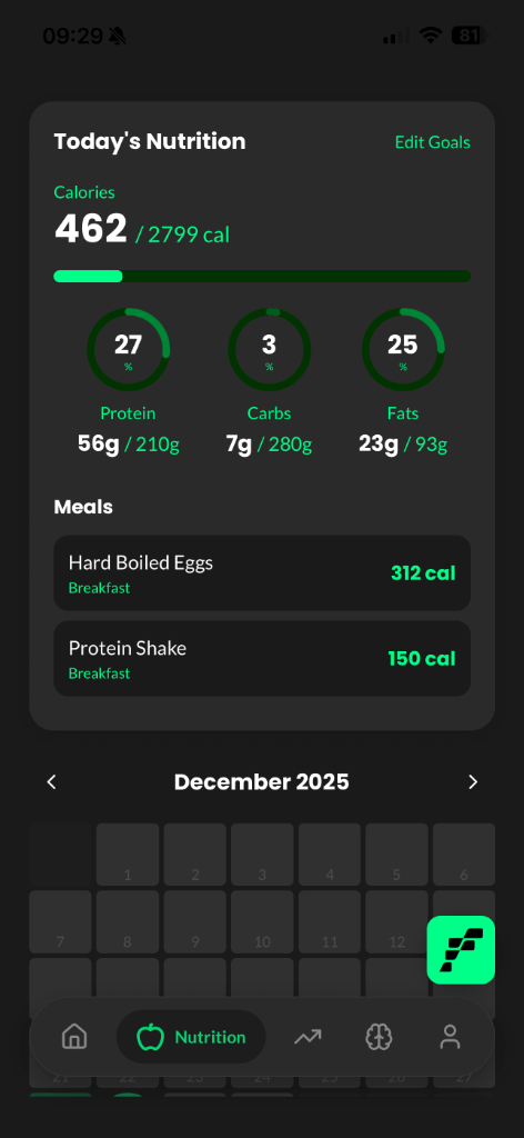 Nutrition Tracking